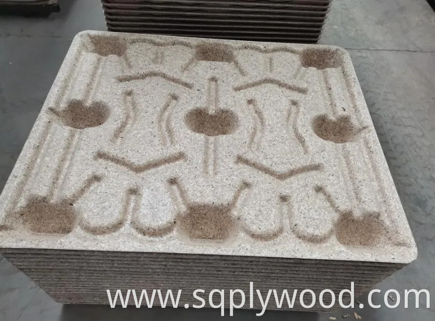 1100X1100mm Mdi Glue Compressed Wood Pallet Molded Presswood Pallets for Package